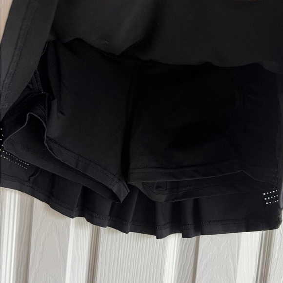 NWT ZYIA ACTIVE Chill Clubhouse Skort Black Athletic Skirt Shorts Pleated XS, S - Picture 6 of 8